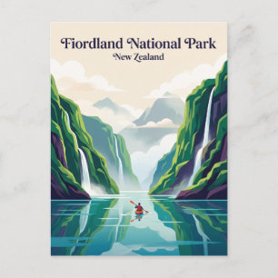 Fiordland National Park New Zealand Postcard