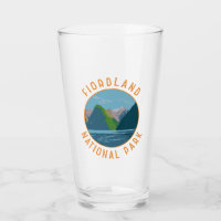 Fiordland National Park New Zealand Retro Circle