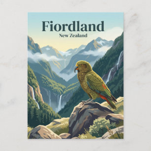 Fiordland New Zealand Postcard