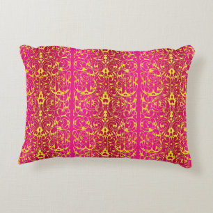 Fiore in Fuschia and Yellow Decorative Cushion