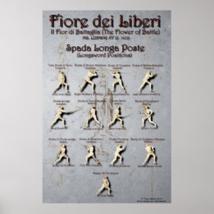 Fiore Longsword Poste Poster