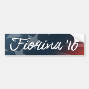 Fiorina '16 White Autograph -.png Bumper Sticker