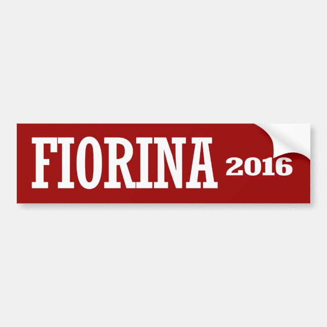 FIORINA 2016 BUMPER STICKER (Front)