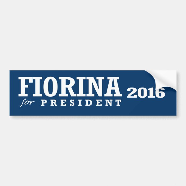 FIORINA FOR PRESIDENT 2016 BUMPER STICKER (Front)