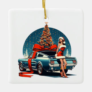 fir christmas vintage mustang decoration 66