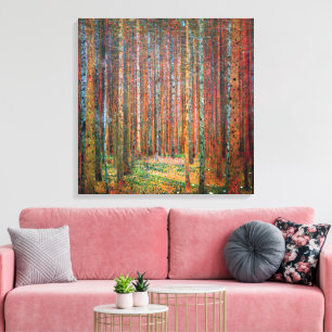 Fir Forest Gustav Klimt Canvas Print