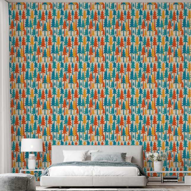 Fir forest  wallpaper (Bedroom)