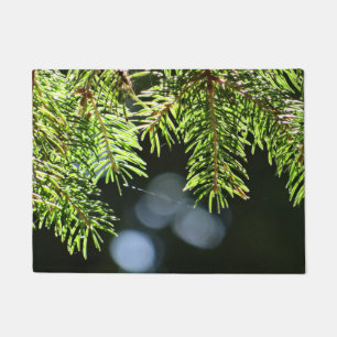 Fir pine needles with bokeh doormat