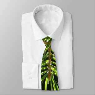 Fir pine needles with bokeh tie