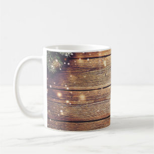 Fir Tree Christmas: Dark Wood Decoration Coffee Mug