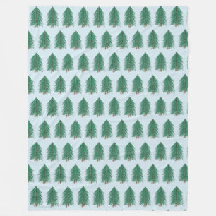 Fir Tree Forest Fleece Blanket