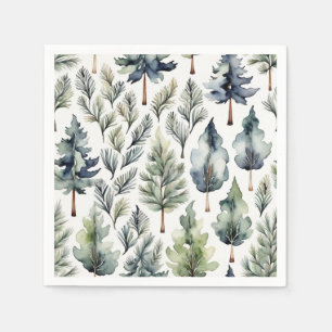 Fir tree paper napkins