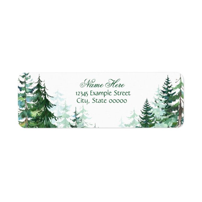 Fir Tree Return Address (Front)