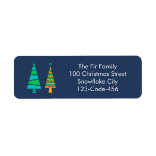 Fir Trees Address Labels