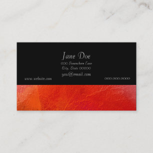 Fire - Abstract Art in Orange, Yellow, Red Business Card