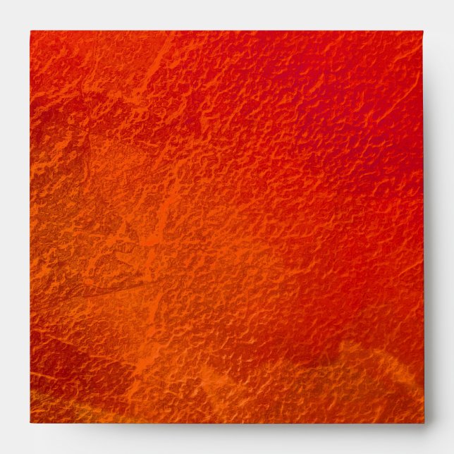 Fire - Abstract Art in Orange, Yellow, Red Envelope (Front)