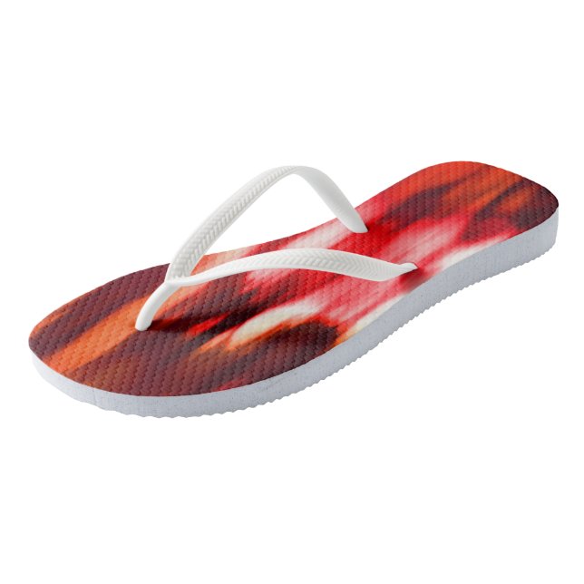 Fire Abstract Flip Flops (Angled)