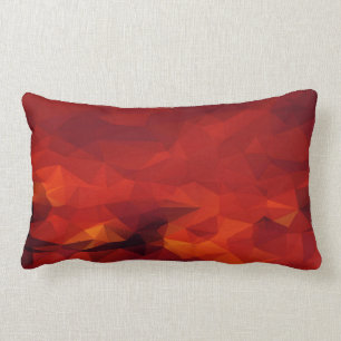 Fire Abstract Lumbar Pillow