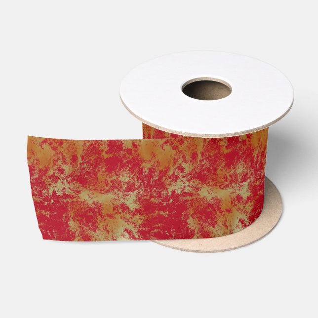 Fire Abstract   Satin Ribbon (Spool)