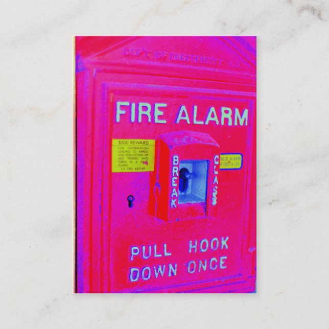 Fire Alarm Business Card (Front)