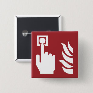 Fire Alarm Button Safety Sign