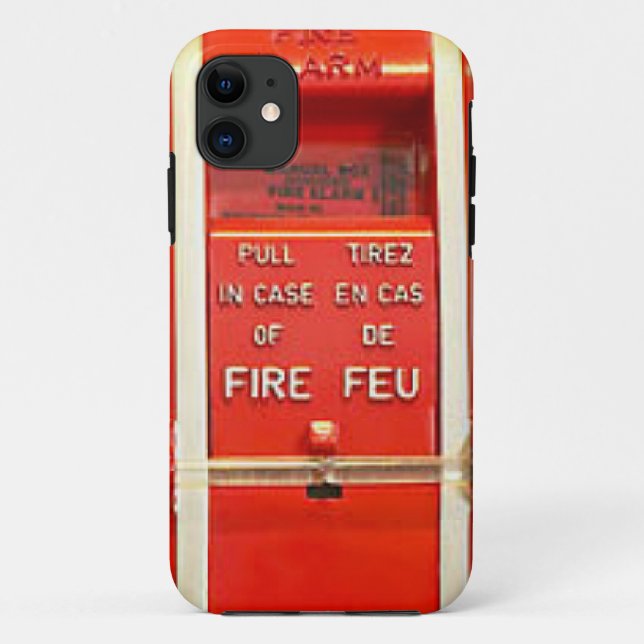 Fire Alarm Case-Mate iPhone Case (Back)