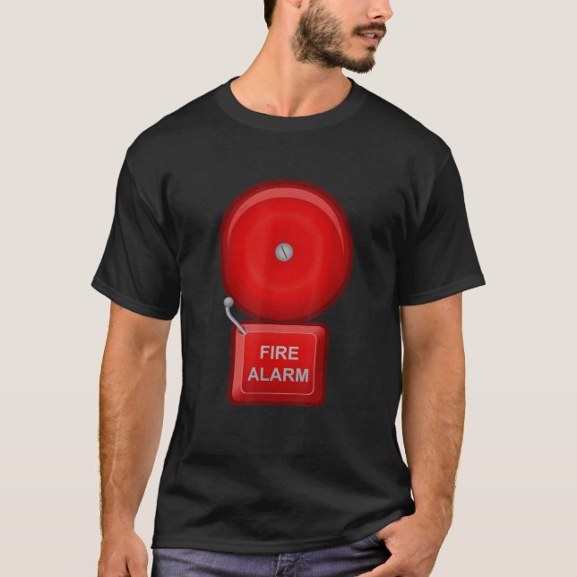 Fire Alarm Costume Matching Family Group Halloween T-Shirt (Front)