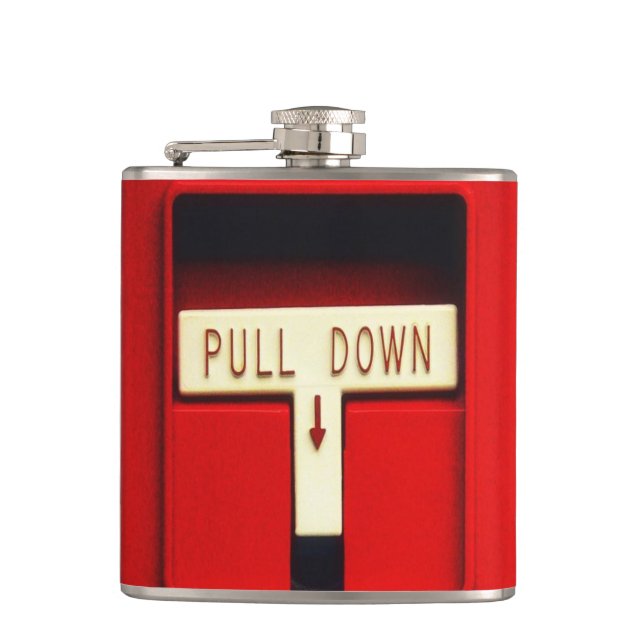 Fire alarm hip flask (Front)