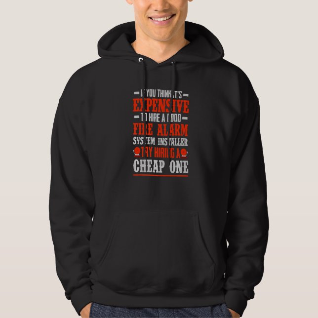 Fire Alarm Installer Systems Technician House Dete Hoodie (Front)