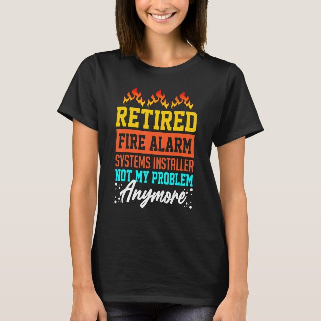 Fire Alarm Installer Systems Technician House Dete T-Shirt (Front)