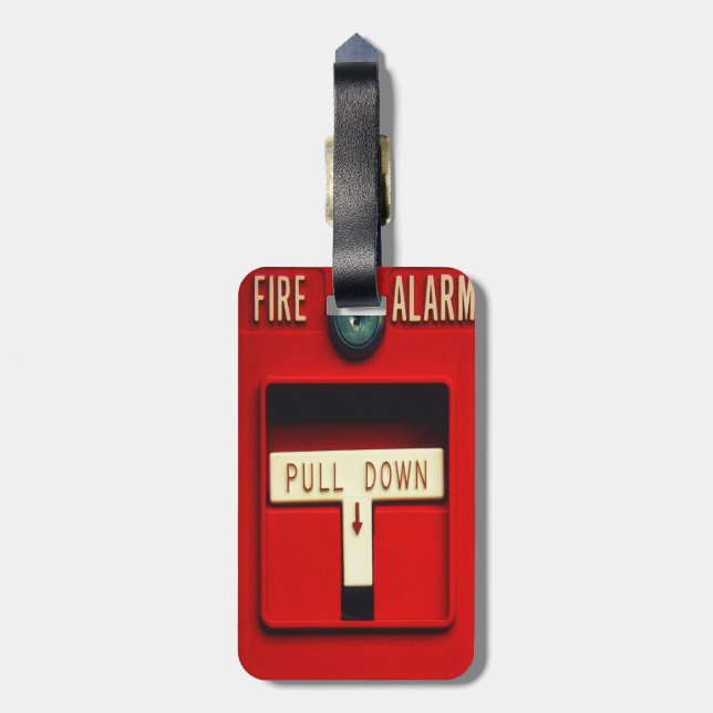 Fire alarm luggage tag (Back Vertical)