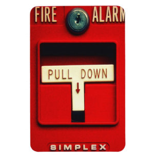 Fire alarm magnet