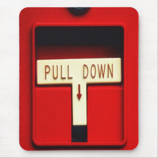 Fire alarm mouse mat