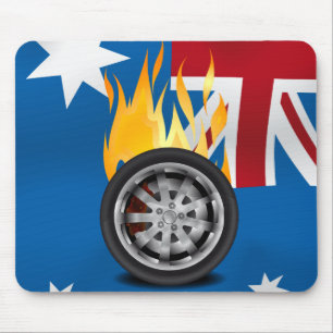 Fire, Alloy - Australia Mouse Mat