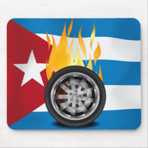 Fire, Alloy - Cuba Mouse Mat