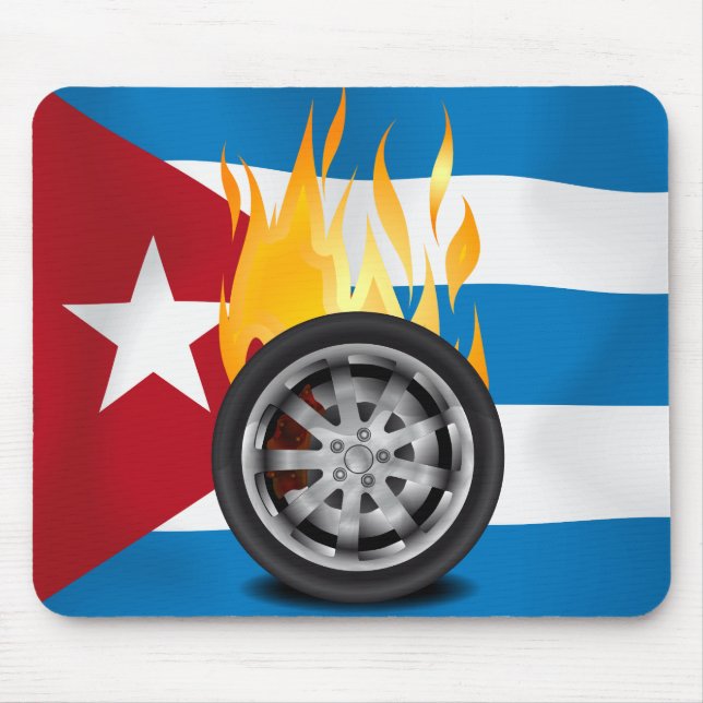 Fire, Alloy - Cuba Mouse Mat (Front)