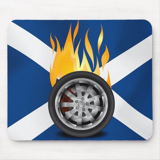 Fire, Alloy - Scotland Mouse Mat (Front)