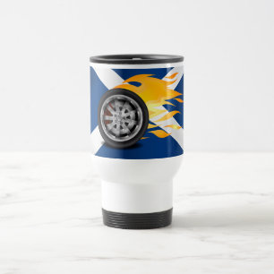 Fire, Alloy Scotland Travel Mug