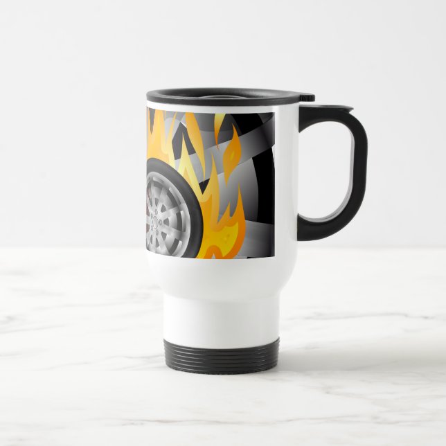 Fire, Alloy Travel Mug (Right)