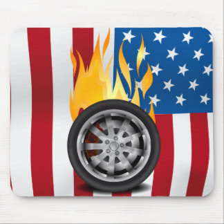 Fire, Alloy - USA Mouse Mat