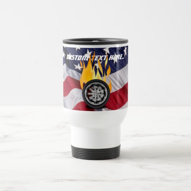 Fire, Alloy - USA Travel Mug (Center)