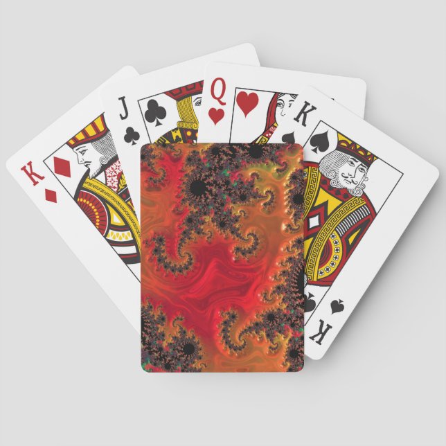 Fire and Beauty Playing Cards (Back)