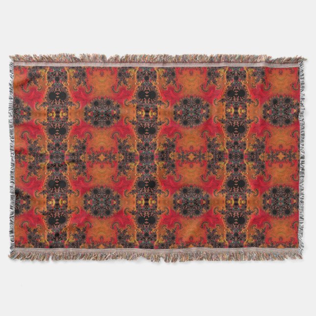 Fire and Beauty Throw Blanket (Front)