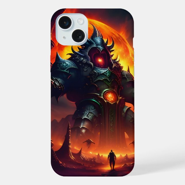 Fire and Brimstone Landscape 3 iPhone Case (Back)