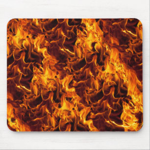 Fire and Flame Pattern Mouse Mat