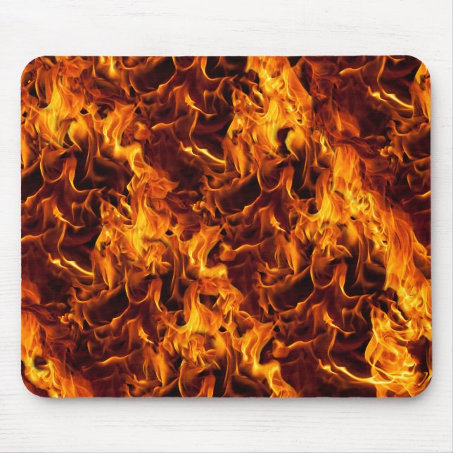 Fire and Flame Pattern Mouse Mat (Front)