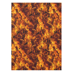 Fire and Flame Pattern Tablecloth