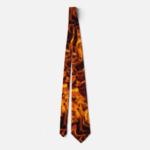 Fire and Flame Pattern Tie