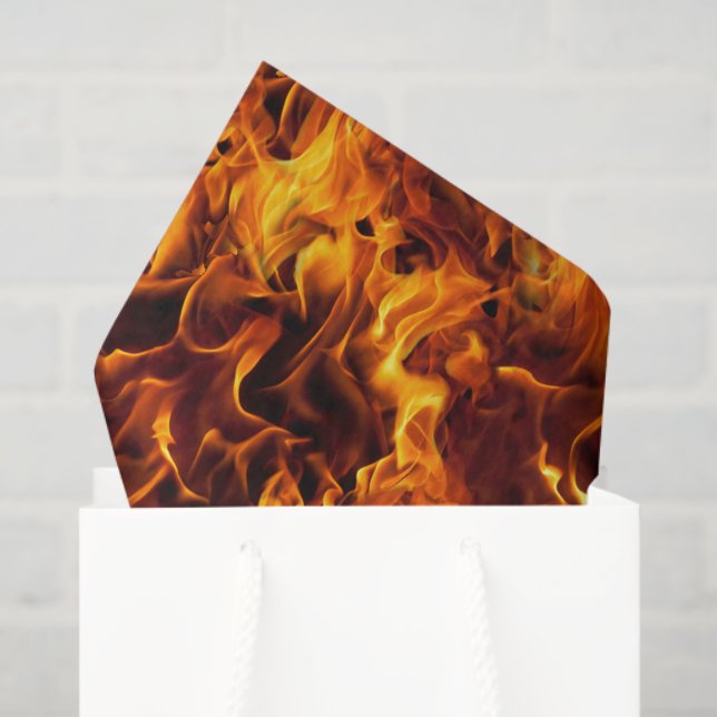 Fire and Flame Pattern Tissue Paper (Gift Bag)