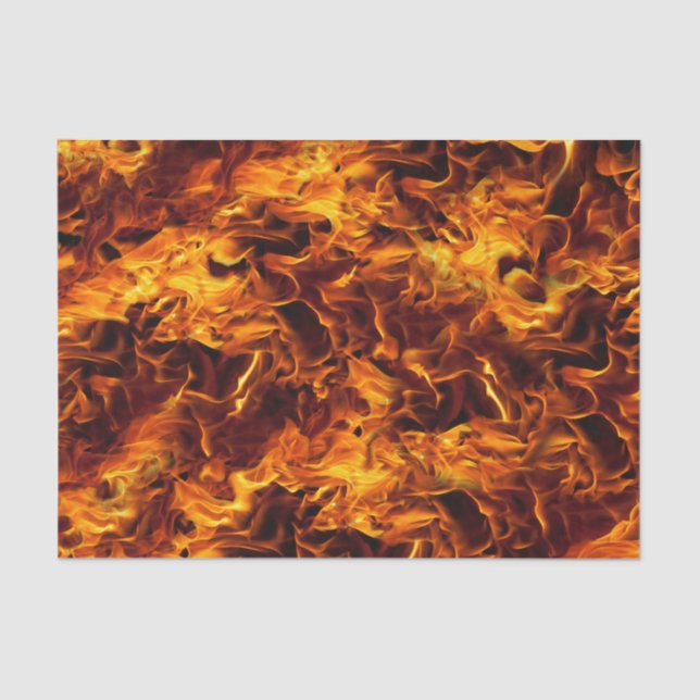 Fire and Flame Pattern Tissue Paper (Front)